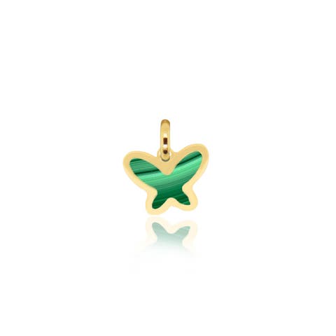 Malachite Butterfly Charm
