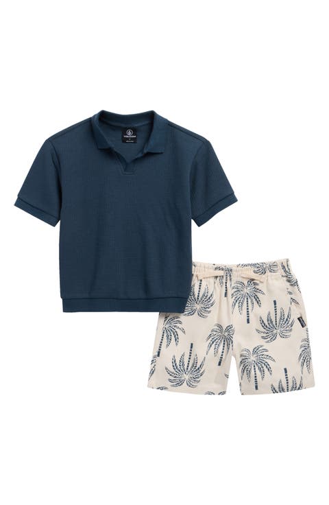 Kids' Short Sleeve Polo & Shorts Set (Little Kid)