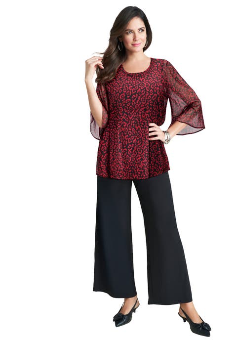 Georgette Flutter Top (Plus Available)