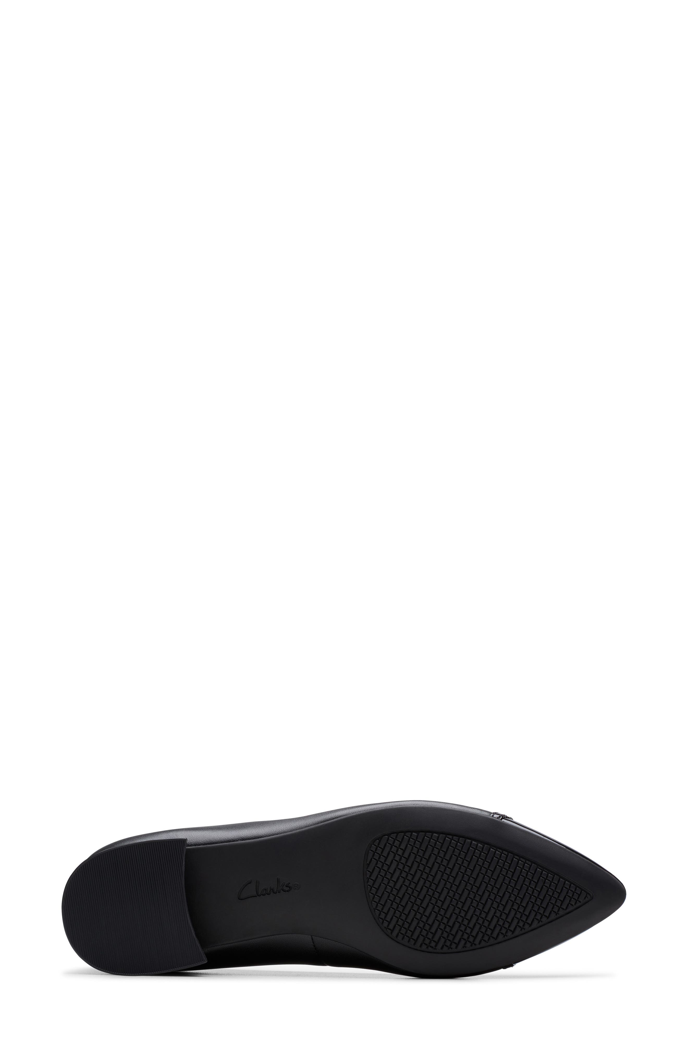 Clarks<sup>®</sup> Natalyn Dusk Flat, Alternate, color, Black Leather