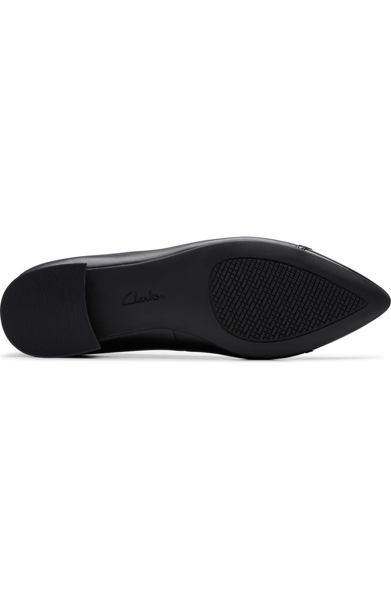 Clarks<sup>®</sup> Natalyn Dusk Flat, Alternate, color, Black Leather