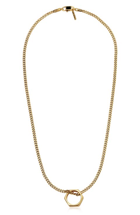 Men's Hexagon Necklace