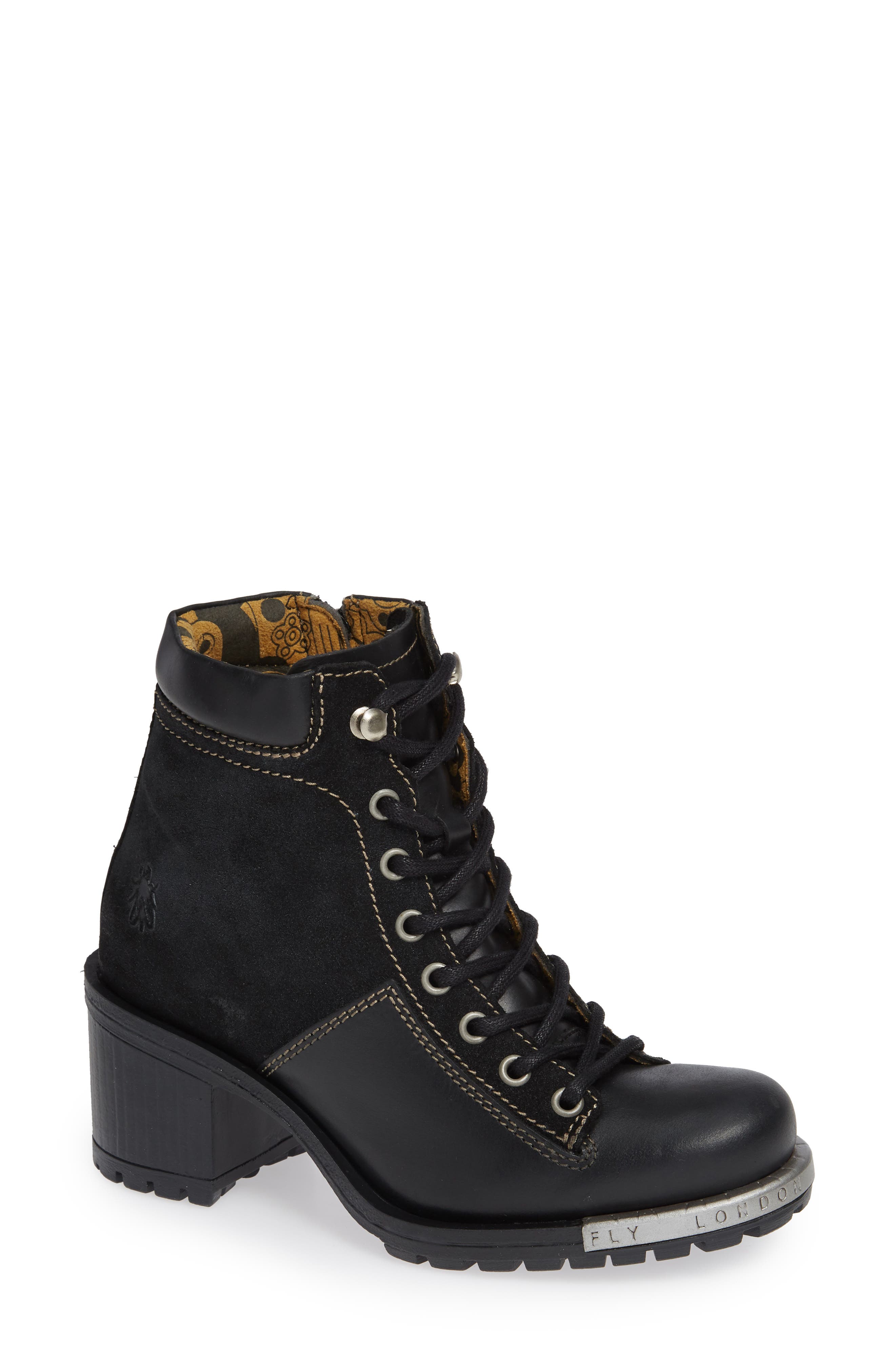'Leal' Boot, Main, color, BLACK/ ANTHRACITE