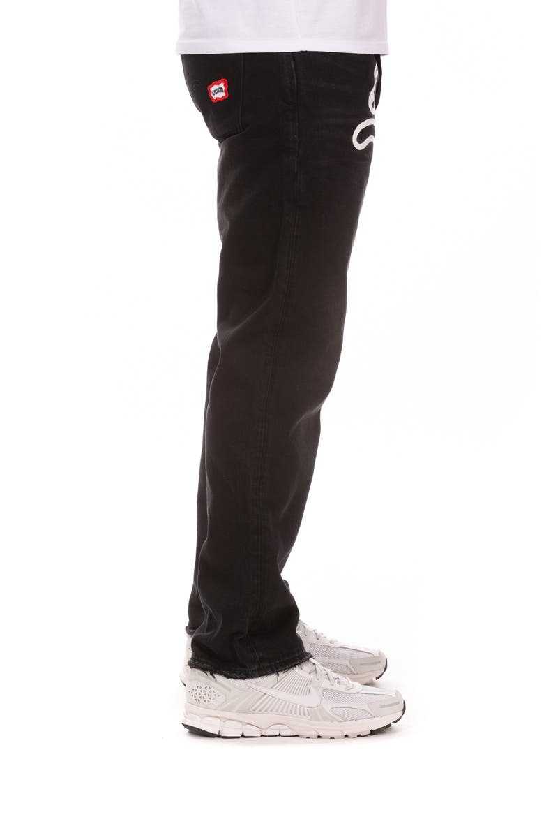 Bassett Straight Leg Jeans, Alternate, color, SUNDAE BLACK