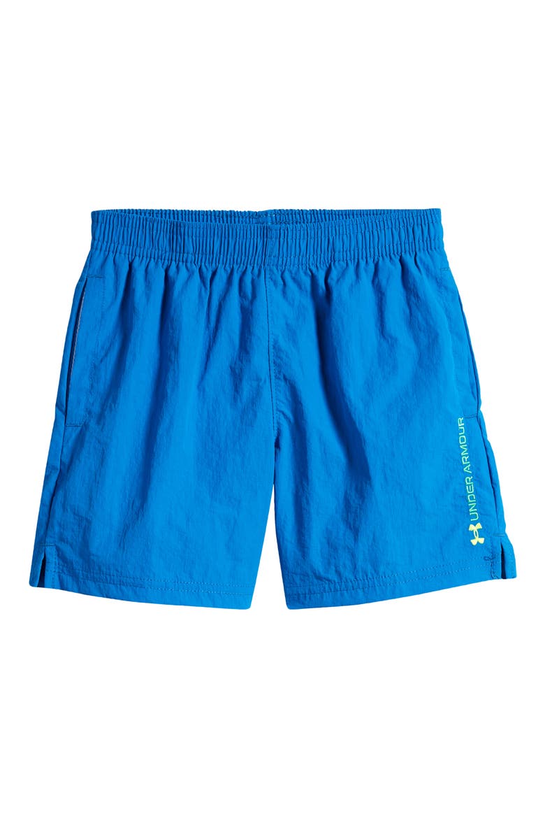 Kids' Crinkle Solid Performance Athletic Shorts, Main, color, PHOTON BLUE