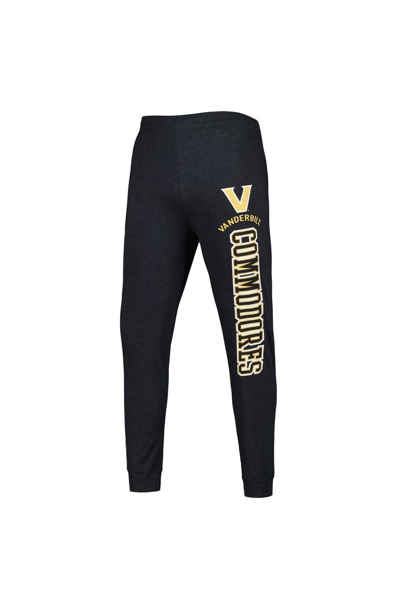 CONCEPTS SPORT Men's Concepts Sport Black/Charcoal Vanderbilt Commodores Meter Pullover Hoodie & Pant Sleep Set, Alternate, color, Black