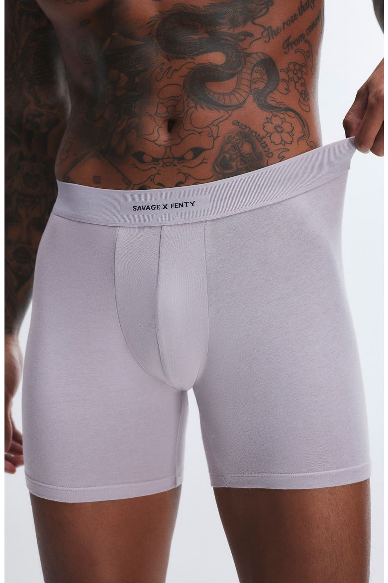 Savage X Cotton Blend Boxer Briefs, Alternate, color, STILL GREY