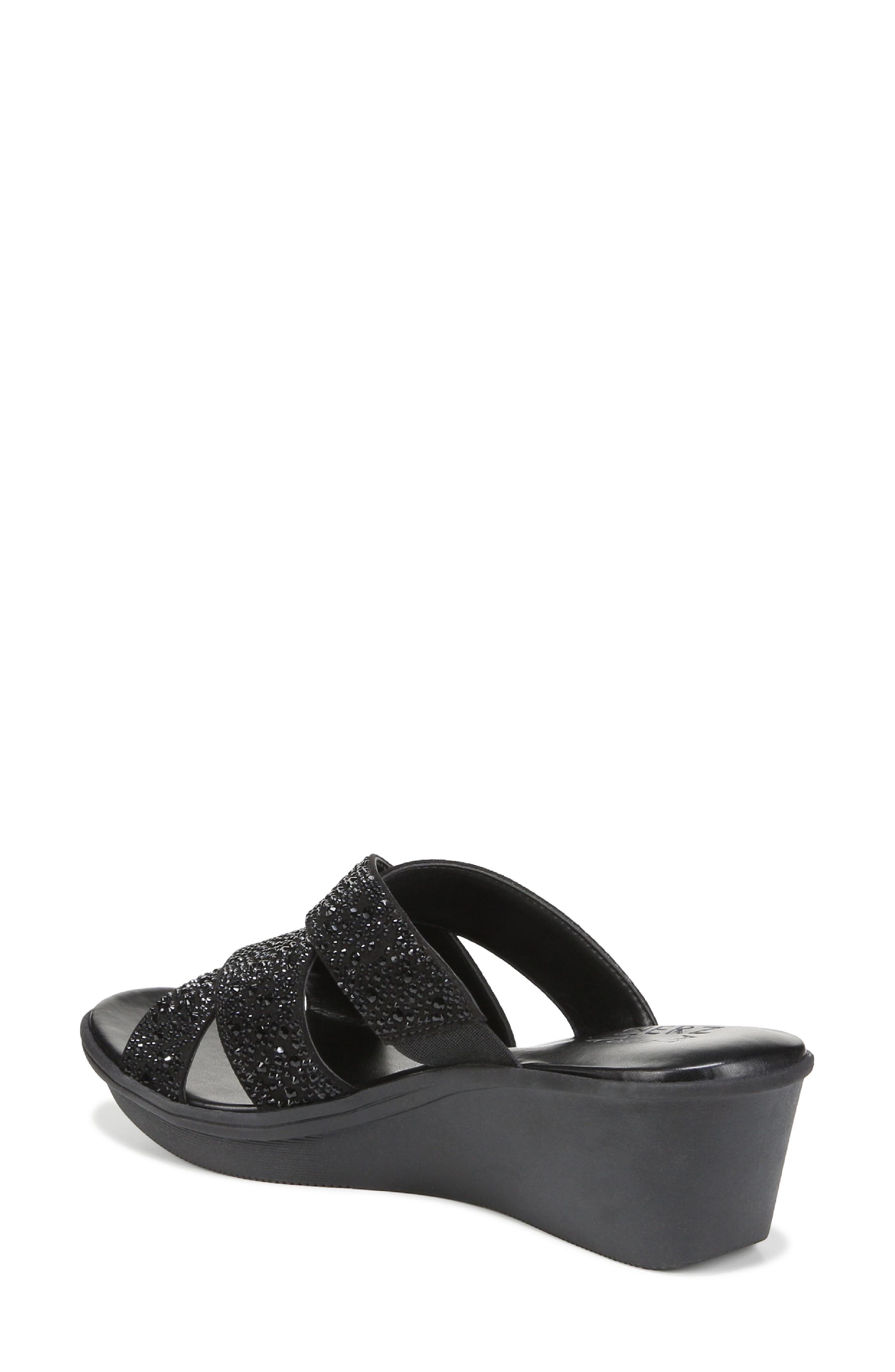 Naturalizer Rowena Platform Wedge Slide Sandal, Alternate, color, 