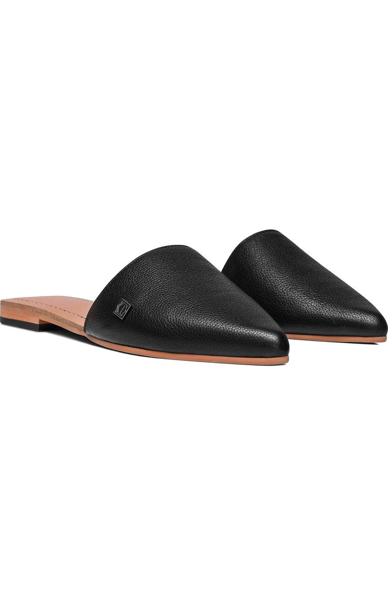 Togas Grace Women's Leather Slippers, Alternate, color, Black