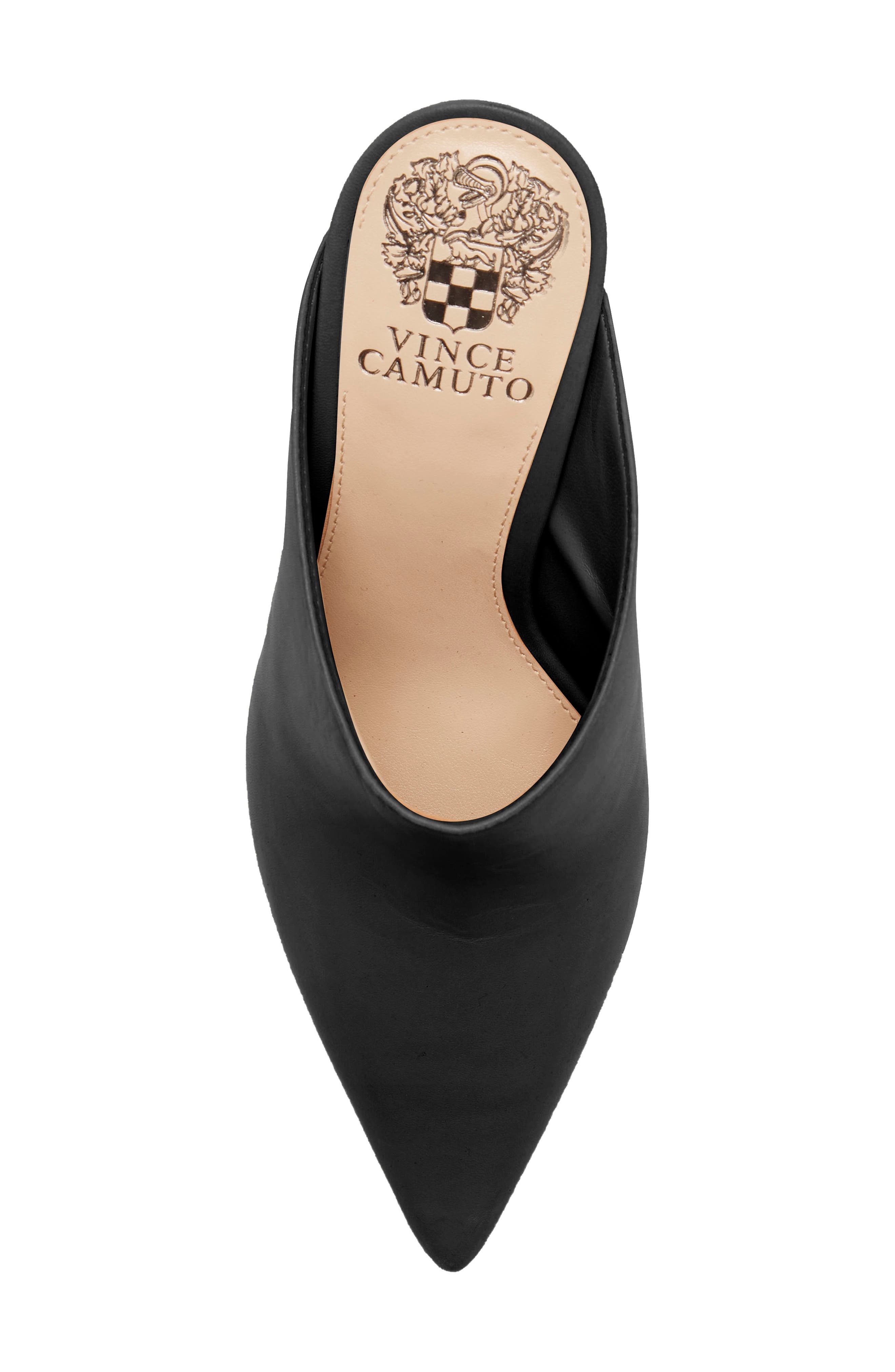 Aminnie Leather Mule, Alternate, color, BLACK LEATHER