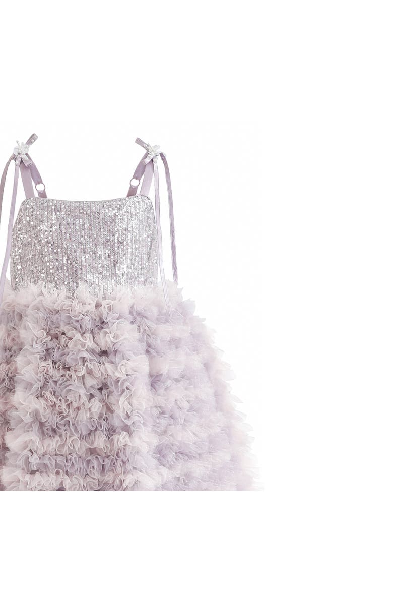 Liliana Sequin Tulle Dress, Alternate, color, Light Purple