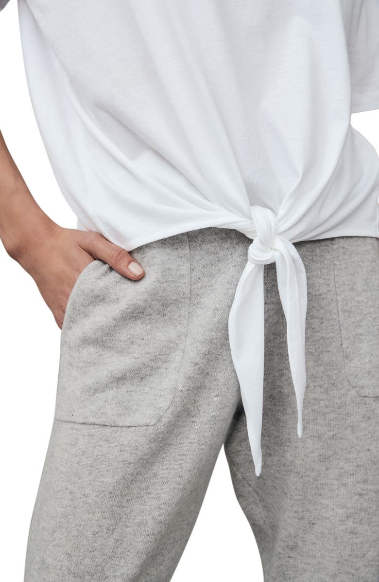 The White Company Tie Hem T-Shirt, Alternate, color, 