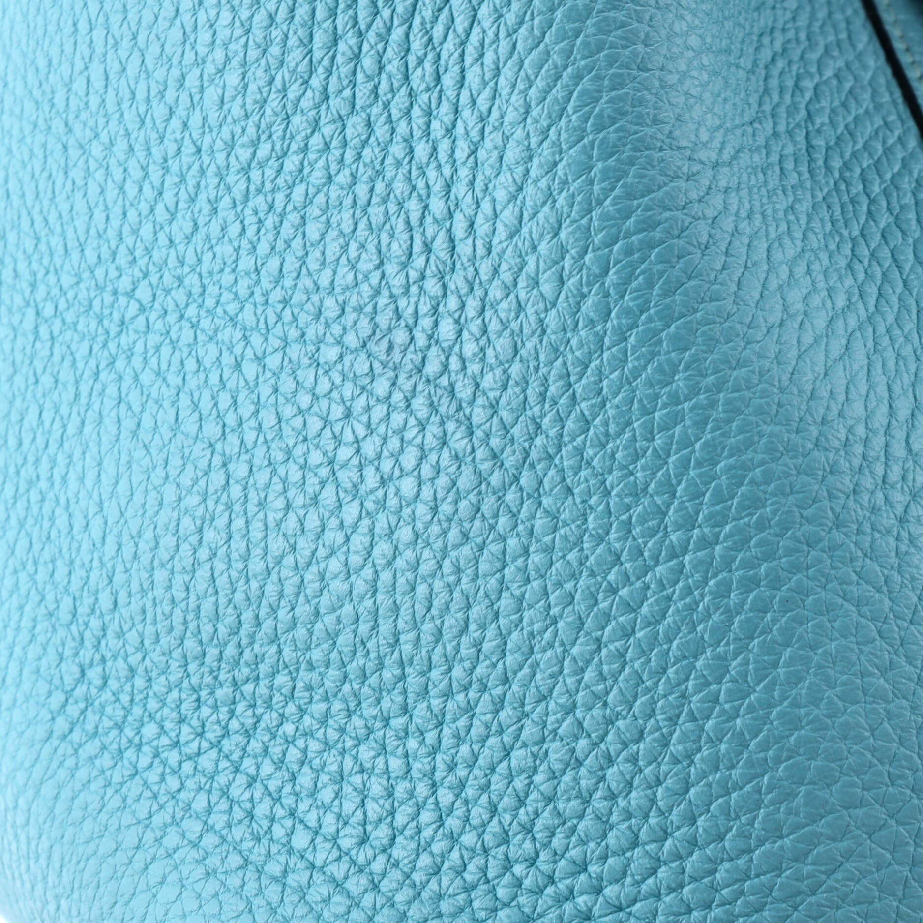 Pre-Owned Hermes Picotin Lock Bag Clemence PM, Alternate, color, Bleu Atoll