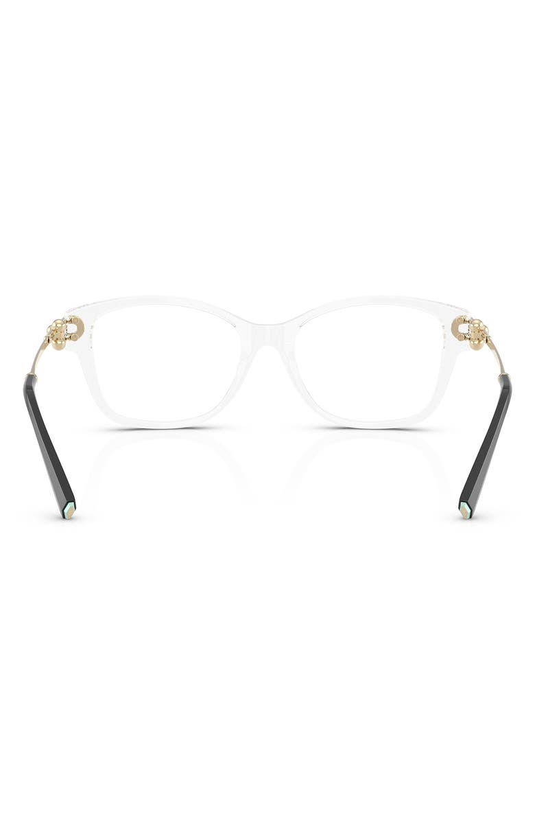 Tiffany & Co. Universal Fit 53mm Rectangular Optical Glasses, Alternate, color, Crystal/ Demo Lens