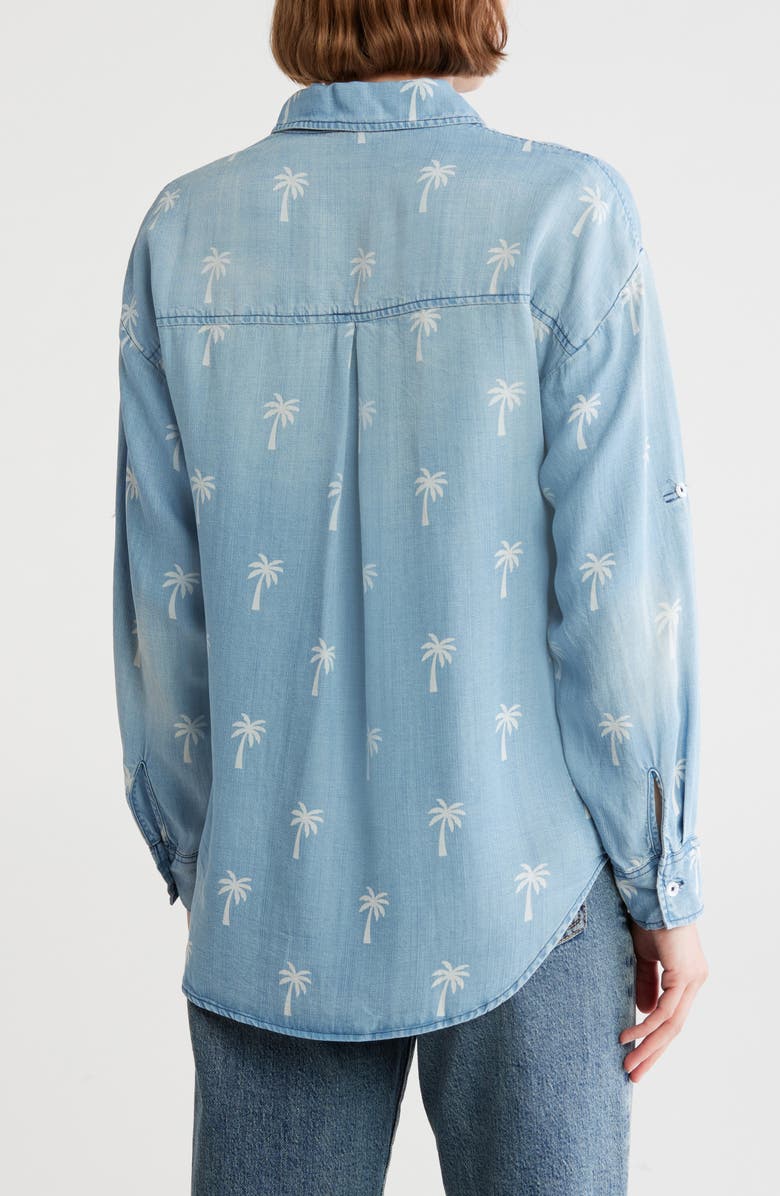 ELIE ELIE TAHARI Chambray Button-Down Shirt, Alternate, color,