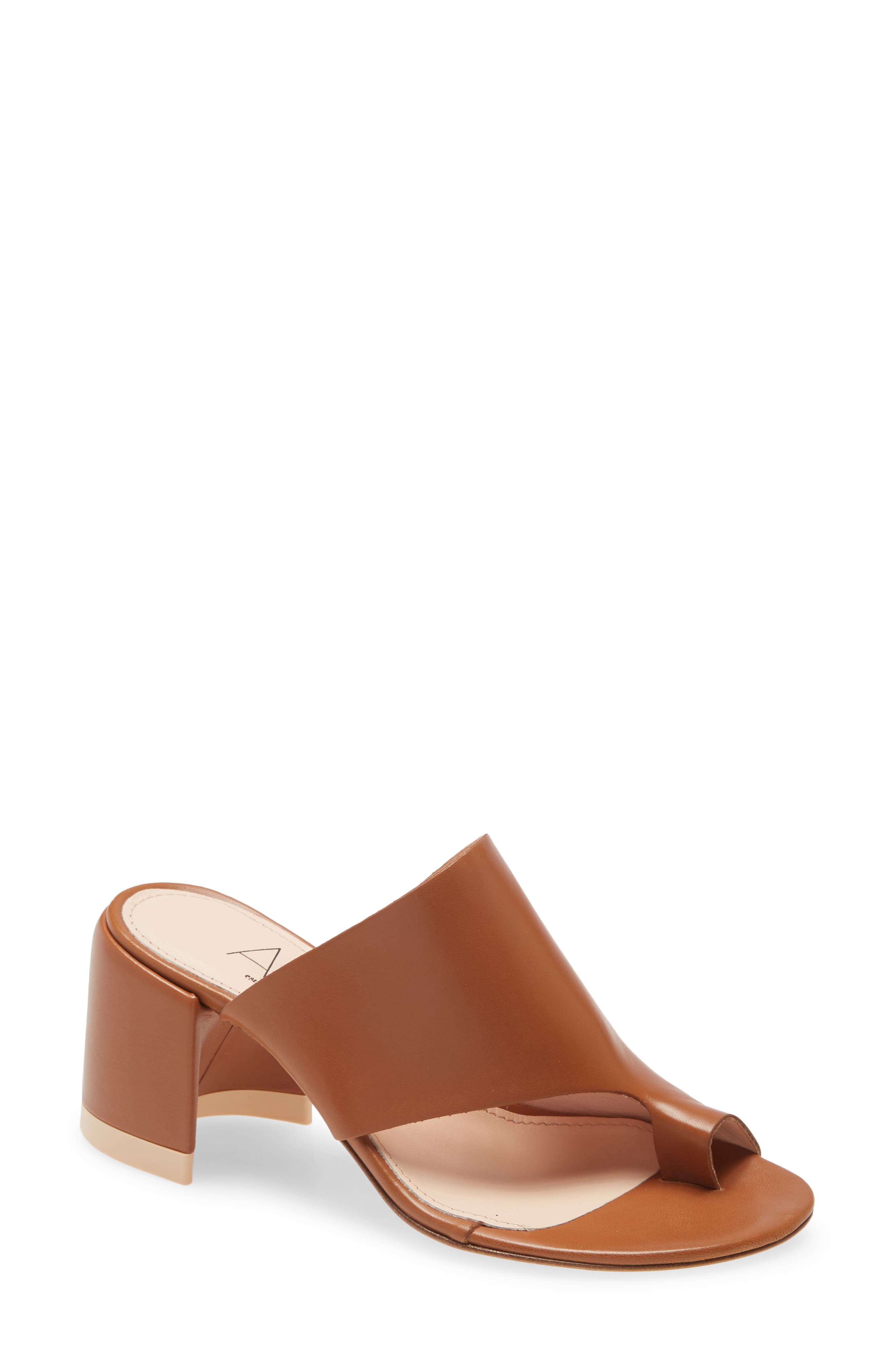Moon Toe Loop Sandal, Main, color, BRANDY