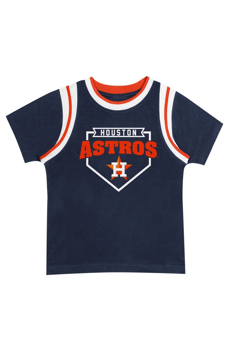 Outerstuff Infant Fanatics Branded Navy/Gray Houston Astros Bases Loaded T-Shirt & Shorts Set, Alternate, color, 