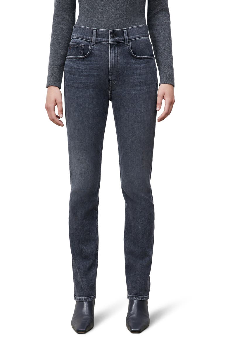 Lafayette 148 New York Reeve High Waist Straight Ankle Jeans, Main, color,