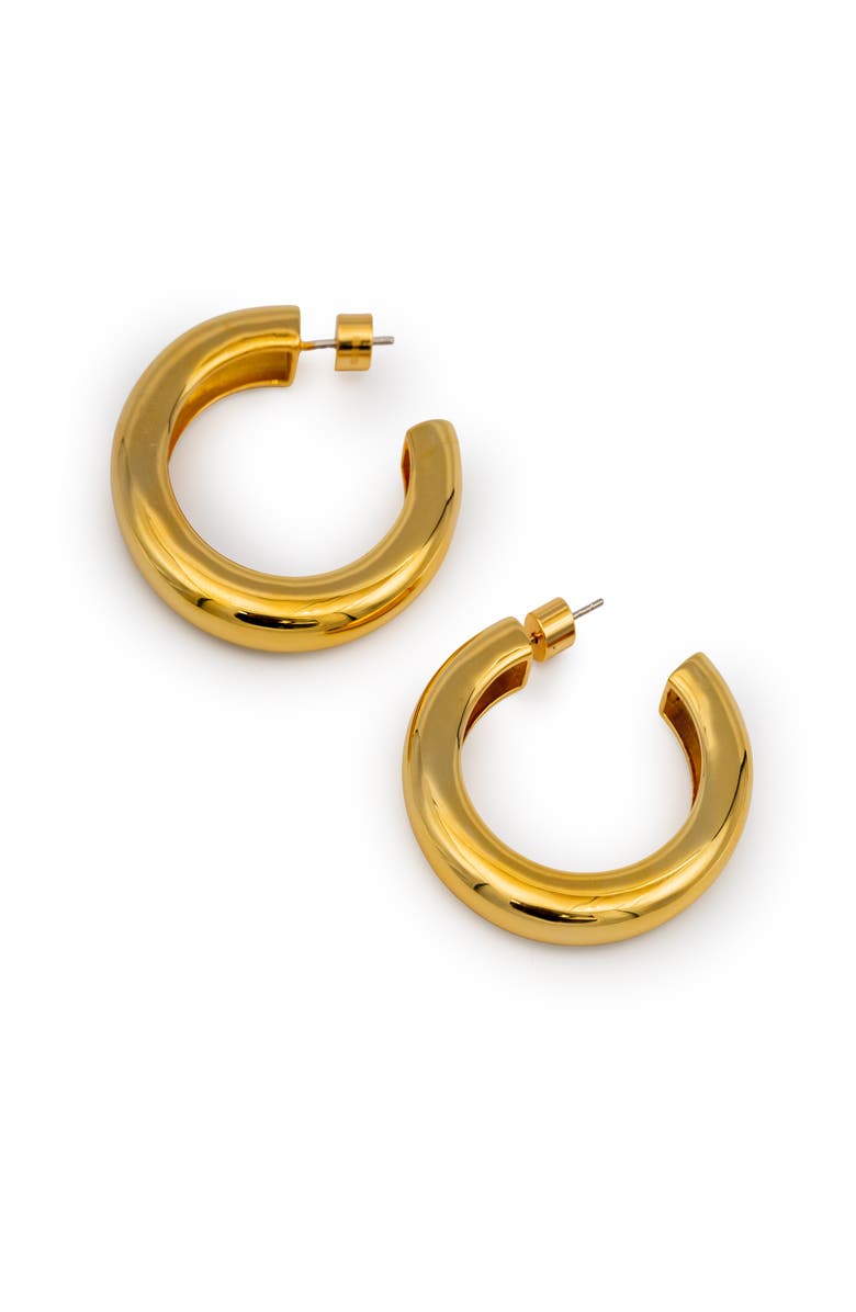 BLACK SUEDE STUDIO Classic Hoop Earring, Alternate, color, Gold