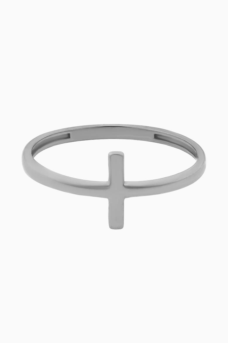 10K White Gold Vatican Ring, Alternate, color, White Gold
