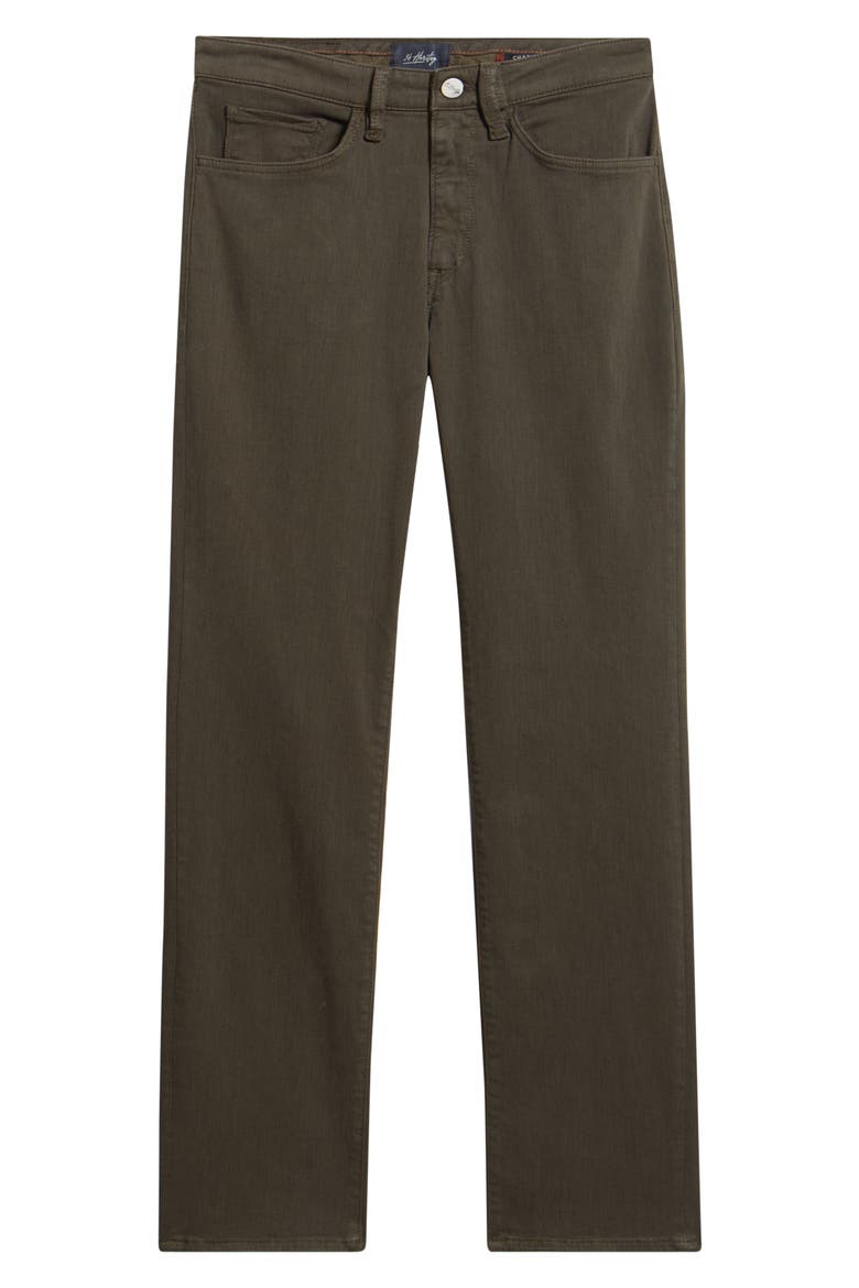 Charisma Relaxed Straight Leg Twill Pants, Alternate, color, BROWN DIAGONAL