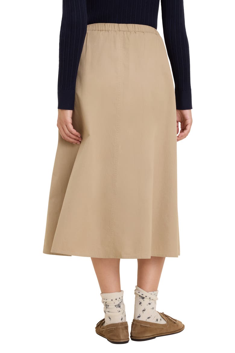 Cotton Twill Cargo Skirt, Alternate, color, CHINCHILLA