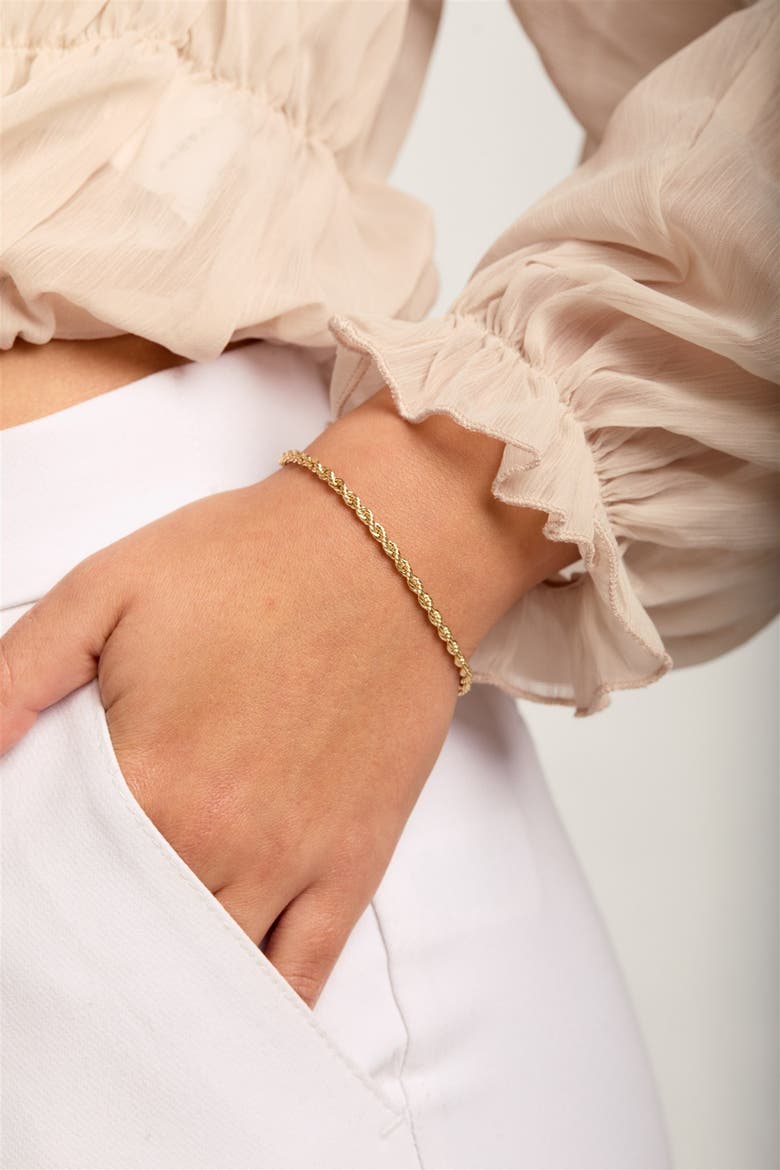 Loren Rope Bracelet, Alternate, color, Gold