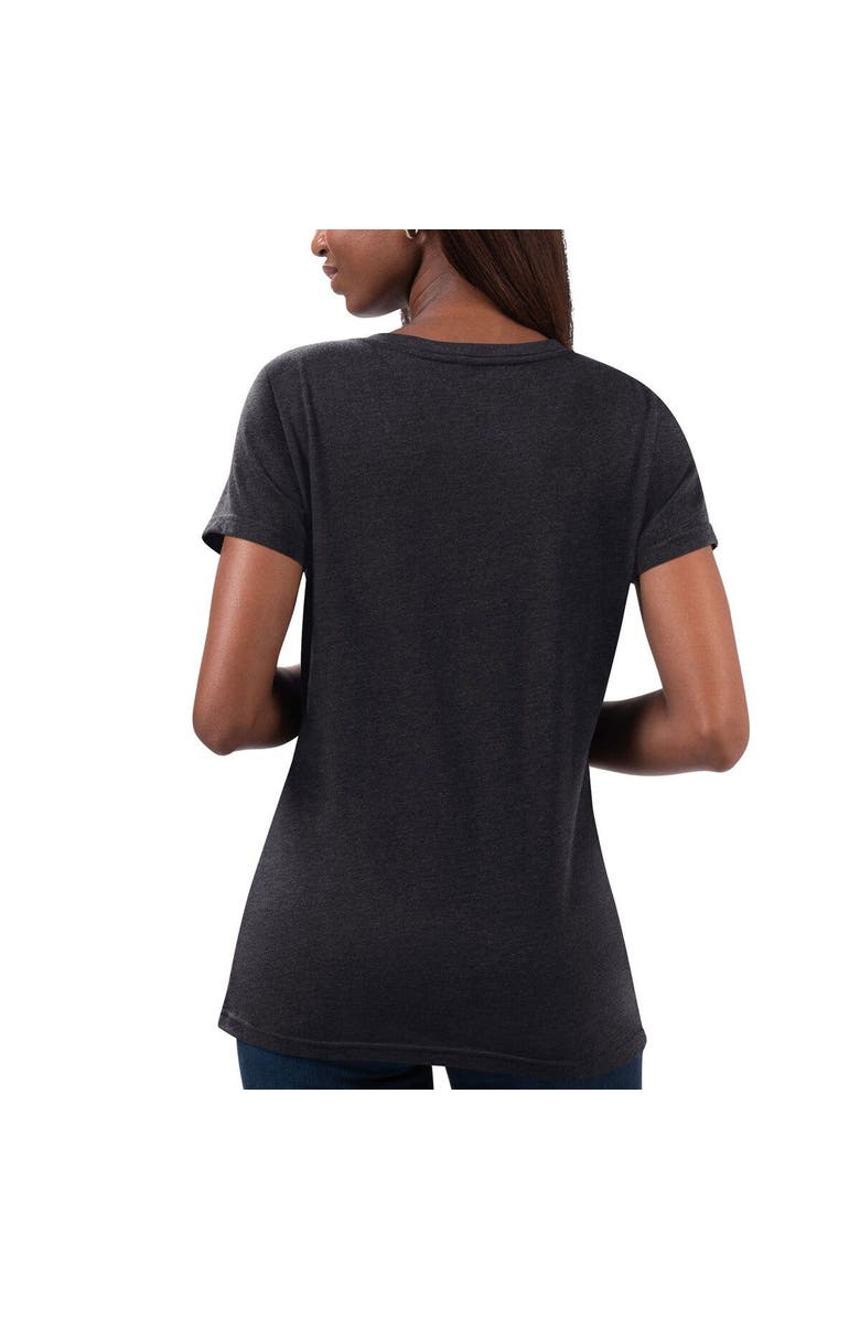 G-III 4HER BY CARL BANKS Women's G-III 4Her by Carl Banks Black Denny Hamlin Snap V-Neck T-Shirt, Alternate, color, 