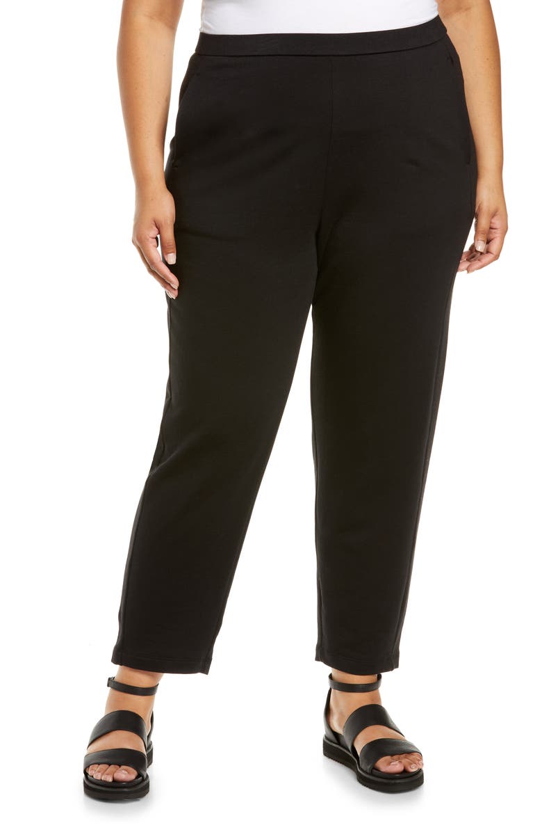 Eileen Fisher Slouch Fleece Ankle Pants, Main, color, 