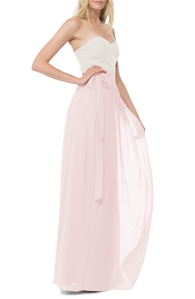Joanna August Whitney Chiffon Wrap Maxi Skirt, Main, color, 