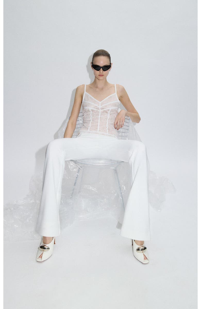 Herve Leger The Sylvie Top, Alternate, color, Alabaster