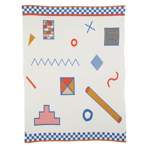 Shapes Knit Throw Blanket