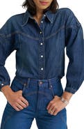 Wrangler Western Denim Snap-Up Shirt