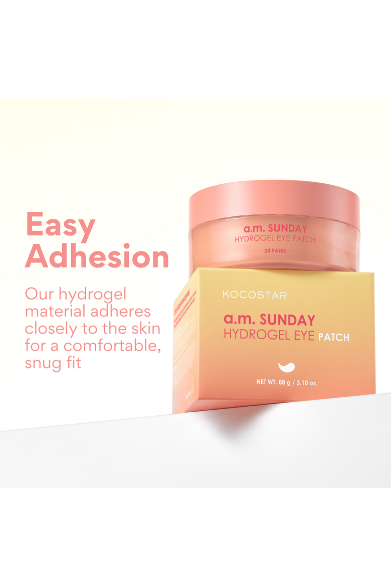 a.m. Sunday Hydrogel Eye Patch, Alternate, color, White
