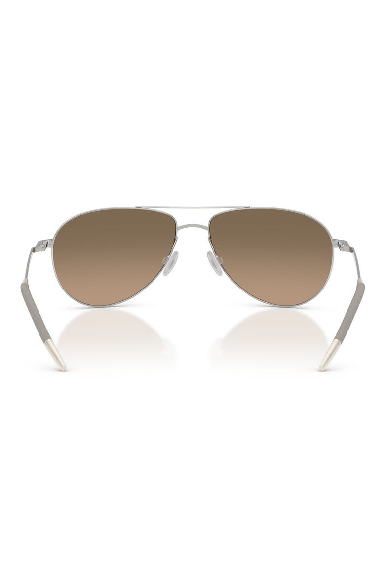 Benedict 59mm Photochromic Gradient Aviator Sunglasses, Alternate, color, SILVER / SANDSTONE POLAR
