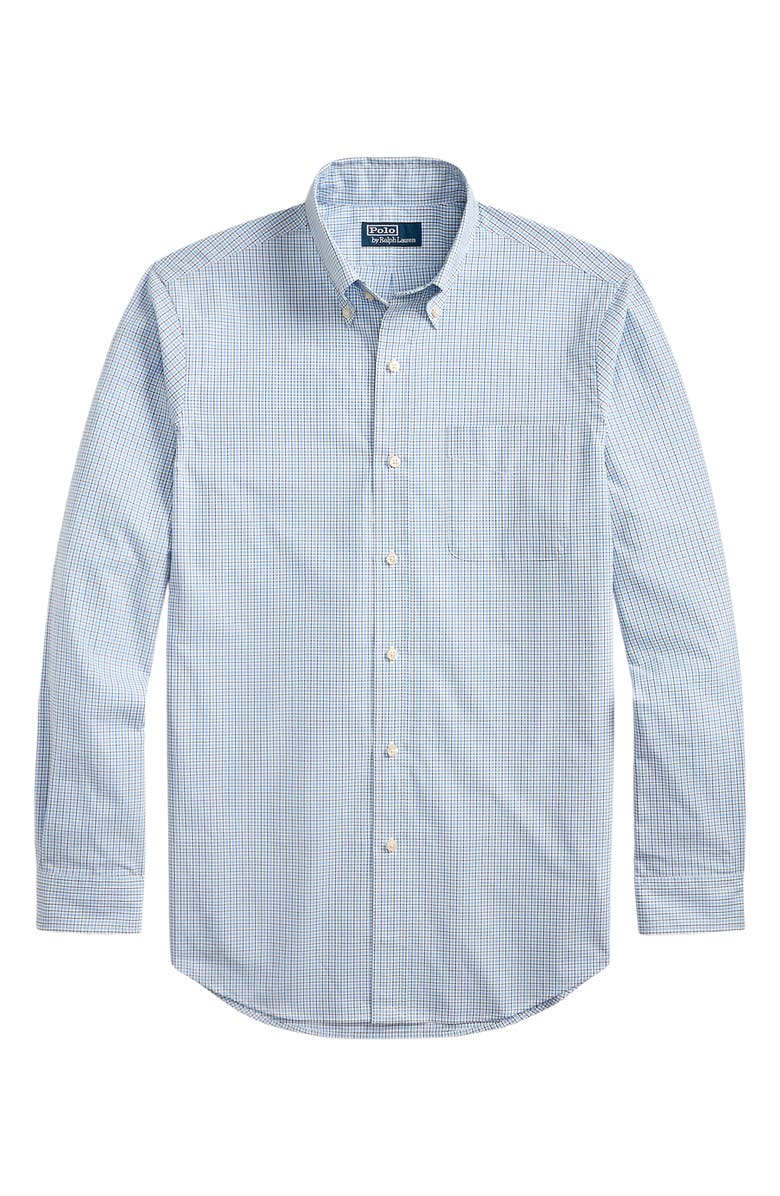 Polo Ralph Lauren Classic Fit Check Cotton Poplin Button-Down Shirt, Alternate, color, Blue Multi