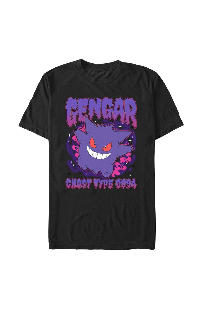 POKEMON Men's Pokemon Gengar Ghost Type 0094 Graphic T-Shirt, Alternate, color, Black