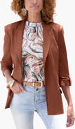 LASCANA Open Front Linen Blazer