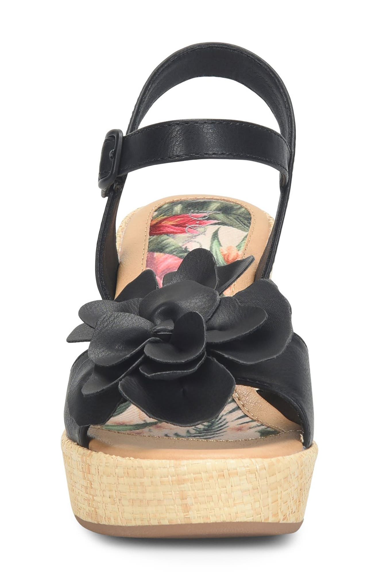 B O C Estella Wedge Sandal, Alternate, color, Black