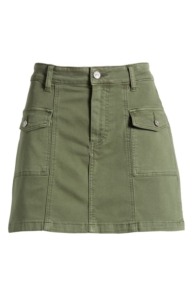 PAIGE Jessie Canvas Cargo Skirt, Alternate, color, Vintage Ivy Green