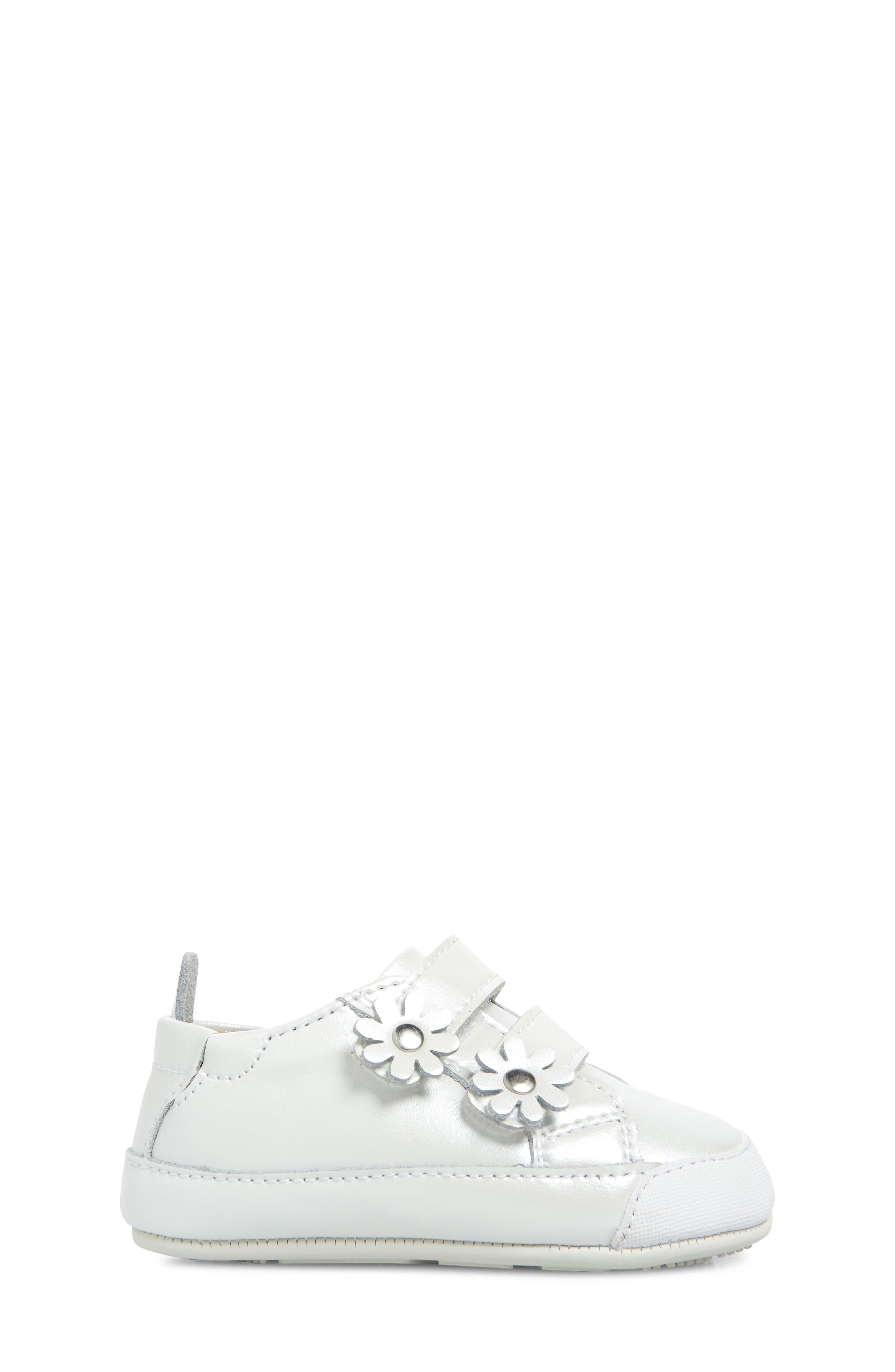 Kids' Flower Sneaker, Alternate, color, NACARDO BLANCO / BLANCO SOLE
