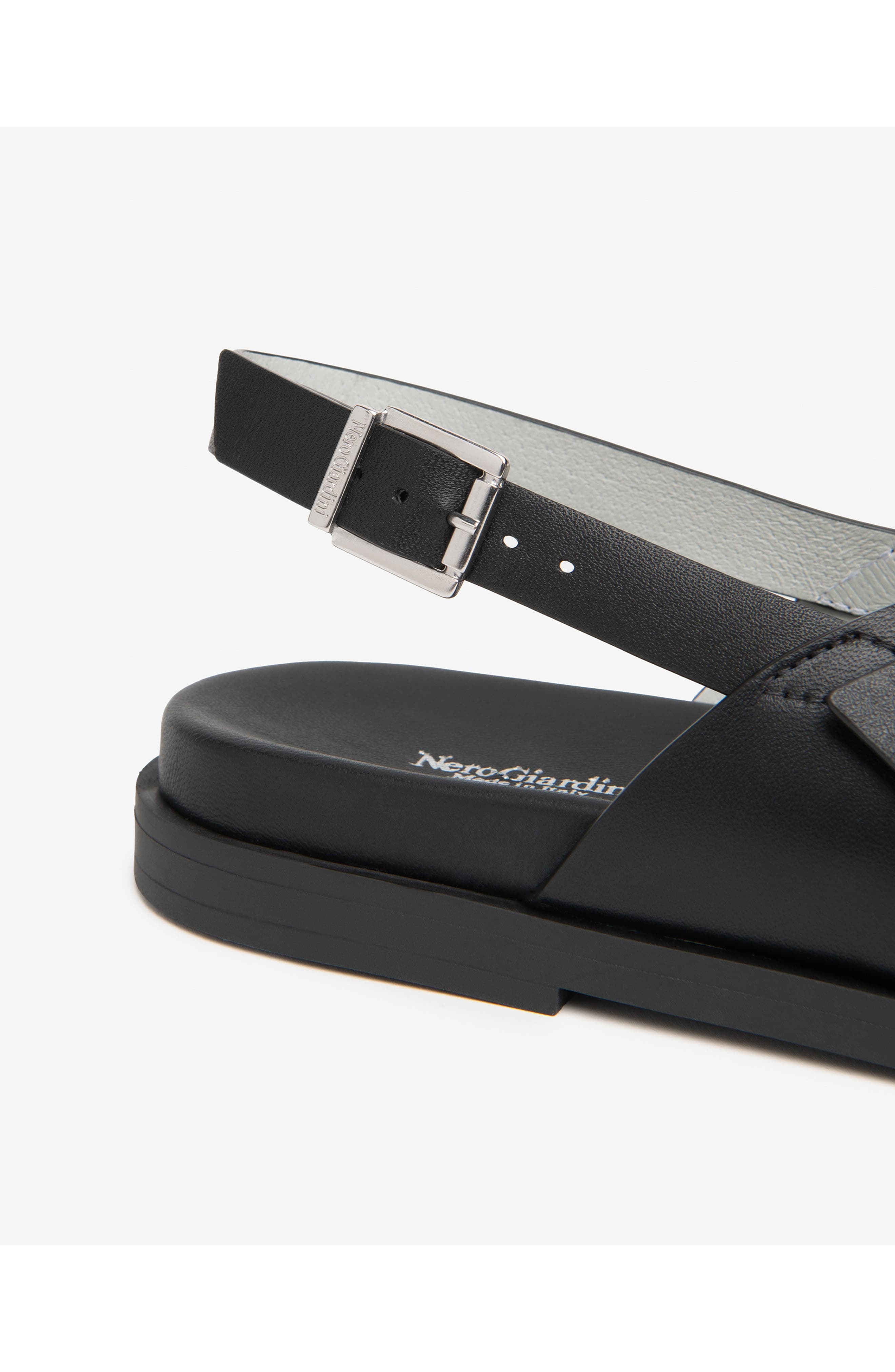 NeroGiardini Slingback Sandal, Alternate, color, Black