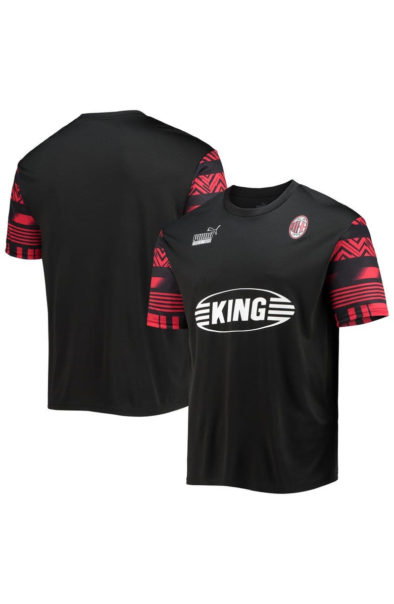 PUMA Men's Puma Black AC Milan FtblHeritage Jersey, Main, color, 