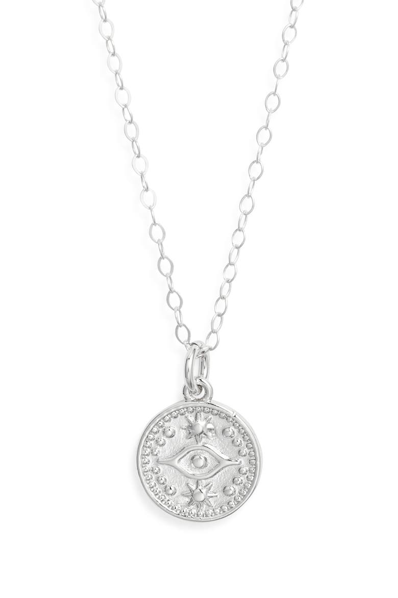 Delicate Protection Pendant Necklace, Main, color, SILVER