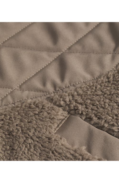 The North Face Cabin Fleece Hooded Jacket In Brown