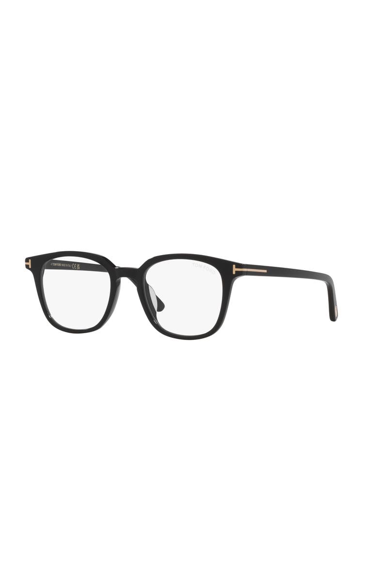 TOM FORD 51mm Square optical glasses, Main, color, Black