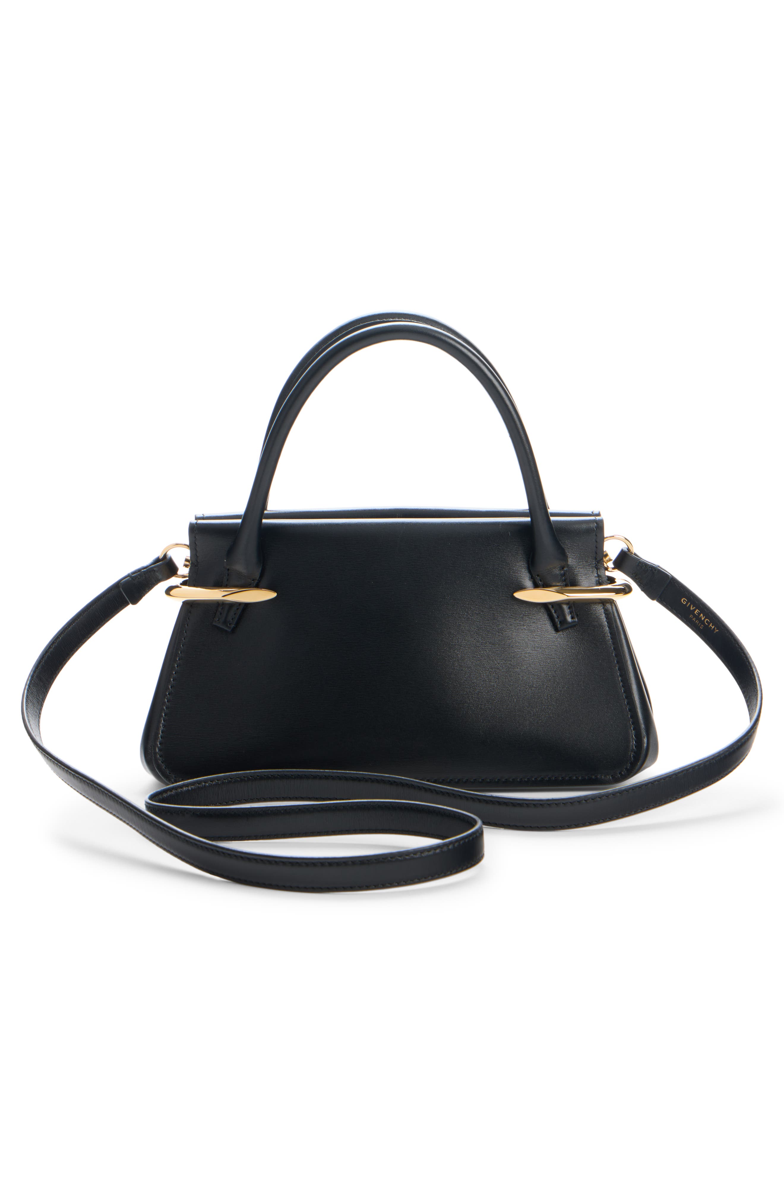 Givenchy Mini Pinch Leather Top Handle Bag, Alternate, color, 001-Black