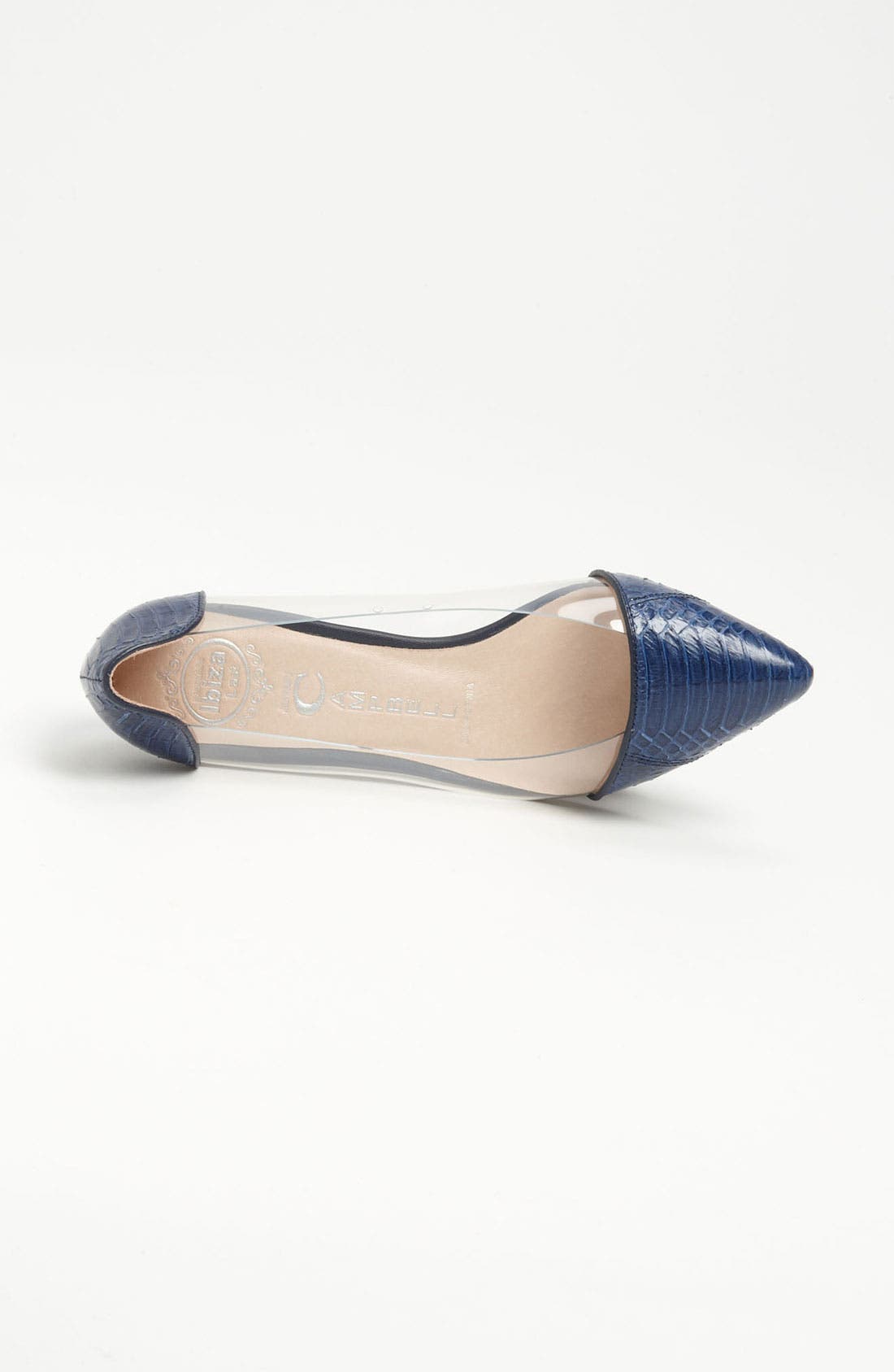 'Scatter' Pump, Alternate, color, BLUE SNAKE/  CLEAR