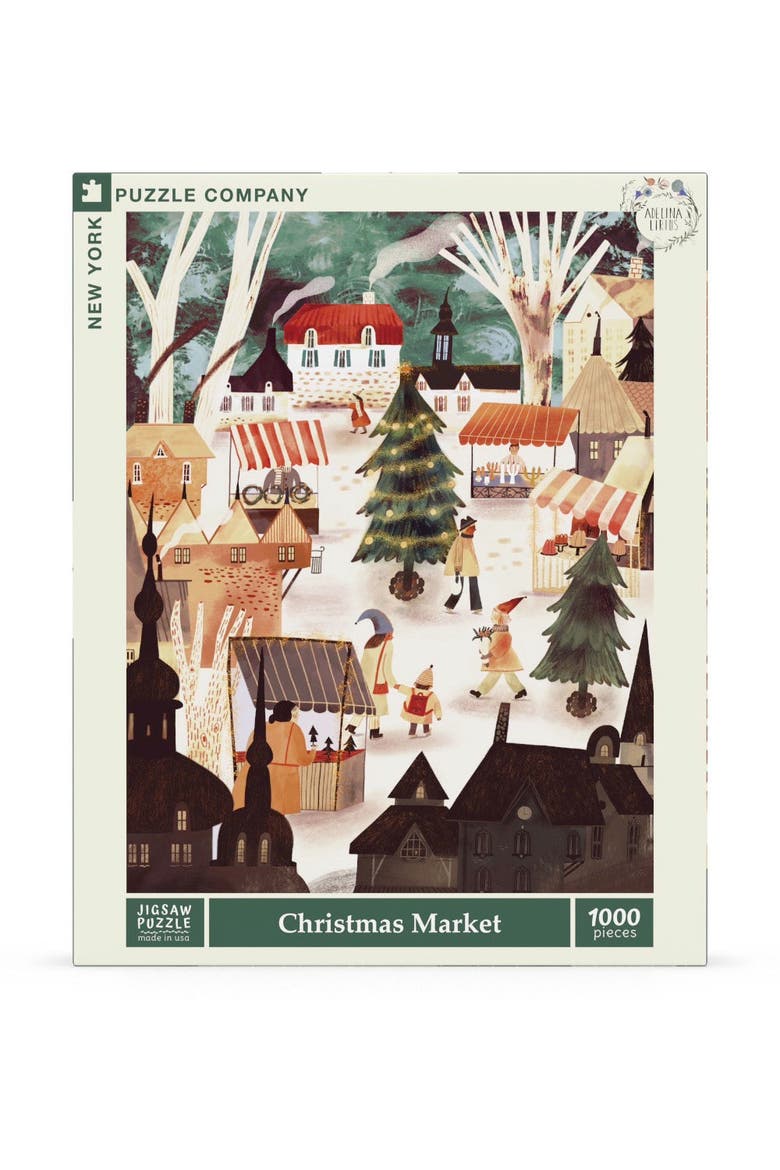 Christmas Market 1000 Piece Puzzle, Main, color, No Color