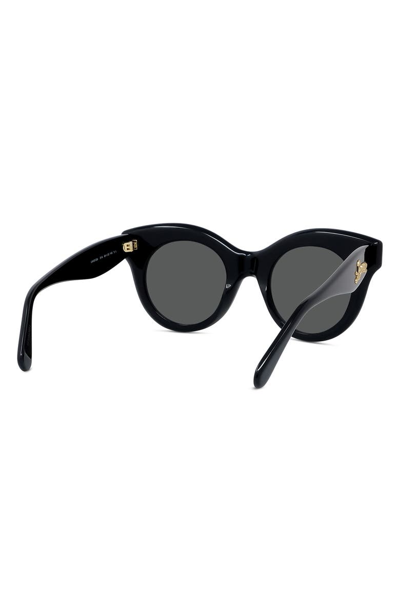 Loewe Curvy 49mm Small Round Sunglasses, Alternate, color,